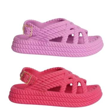 Imagem de Kit 2 Pares Papete Infantil Baby Segura Leve Confortável Trança Escola