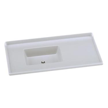 Imagem de Pia de Cozinha Mármore Sintético 100x53cm Multimóveis Cr20478 Gelo