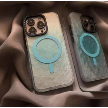 Imagem de YOGISU Capas de celular com sucção magnética e toque para iPhone 13 (para iPhone 13/A04)