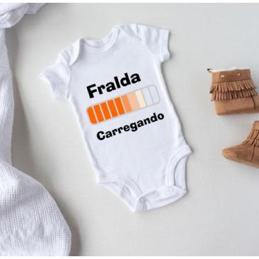 Imagem de Body Personalizado Bebê Fralda Carregamento - Baby da Moda