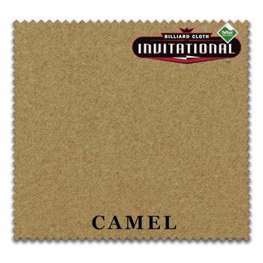Imagem de Championship Invitational Teflon Bilhar mesa de bilhar pano de feltro - com manchas - trilhos pré-cortados - revendedor autorizado (camelo, 2,7 m)