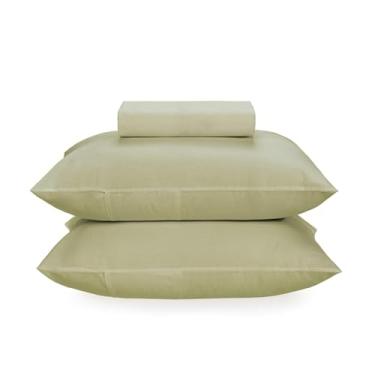 Imagem de Karsten Jogode Cama Verde Chá Queen Matiza 160 Fios 100% Algodão 3 Peças