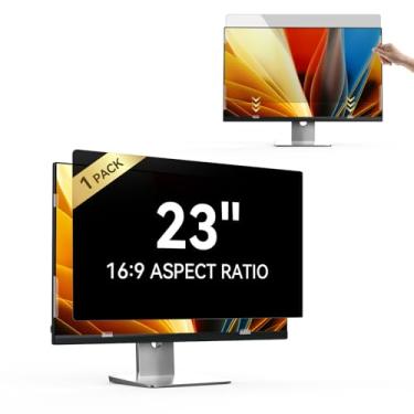 Imagem de Tela de privacidade para laptop de 23 polegadas, protetor de tela removível com filtro de privacidade de aspecto 16:9 para laptop de 23 polegadas