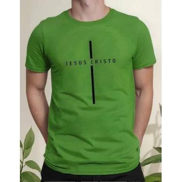 Imagem de Camisa Camiseta Adulto Masculina Feminina Algodão Gospel Evangélica Ca