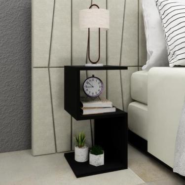 Imagem de Mesa Nicho de Cabeceira Formato S ou Z Moderna para Quarto Sala Escrit