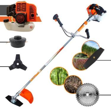 Imagem de Roçadeira Cortador de Grama À Gasolina Multifunções Vulcan VR430-S 2T 