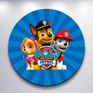 Imagem de Capa p/ Painel Festa Decoração Infantil Patrulha Dog Salvadoral Redond