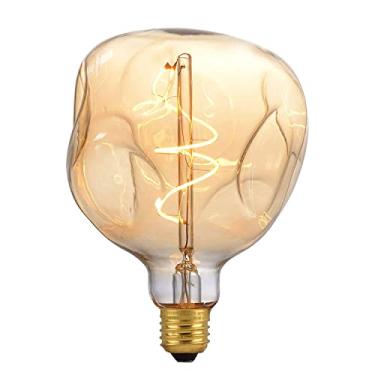 Imagem de OMED Lâmpada grande de LED Edison de 5 watts 400 lúmens 2200 k quente, âmbar de vidro decorativo grande globo regulável E26 lâmpadas de suspensão perfeita para iluminação pendente, 1 pacote