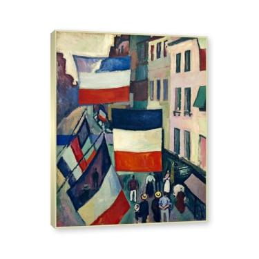 Imagem de Moldura de champanhe. Impressões Raoul Dufy, (The Bulwark Street), pôster de viagem vintage, arte impressionista, imagem de arte de parede em tela para decoração de casa. 30 x 40 cm-11,8 x 15,7 pol
