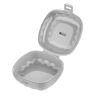 Imagem de Mini caixa organizadora de joias com anel de puxar de metal – Armazenamento compacto para anéis, brincos e bugigangas, perfeito para viagens e uso doméstico (cinza)