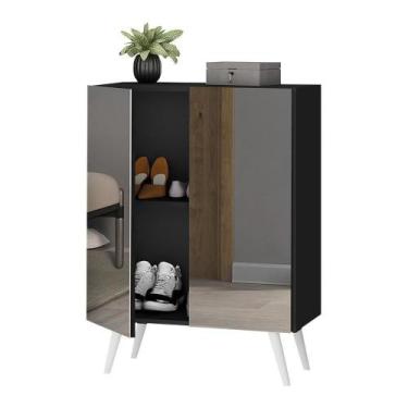 Imagem de Sapateira 2 Portas Retrô Com Espelho Nina Multimóveis V6012 - MULTIMOV