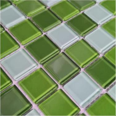 Imagem de Placa Pastilha De Vidro Para Cozinha Banheiro Piscina Cristal Lisa Mes