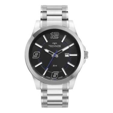 Imagem de Relógio Masculino Technos Analógico Prata 2115Mwos/1P