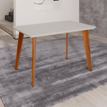 Imagem de Mesa Sala de Jantar 4 Lugares Madeira Maciça Verona Espresso Móveis