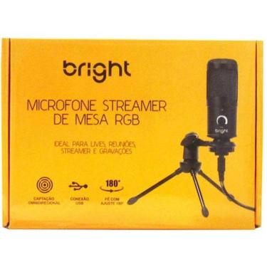 Imagem de Microfone De Mesa Bright Streamer Rgb