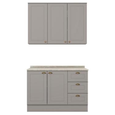 Imagem de Armario Aereo e Balcao 120 Cm Ce169 Americana Calcare Henn