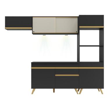 Imagem de Cozinha Compacta 4 Peças Com Leds Veneza Up Multimóveis