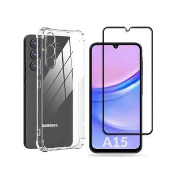 Imagem de Kit Capa Anti Impacto Capinha + Pelicula 3d Para Samsung Galaxy Todos Modelos (Galaxy A15)