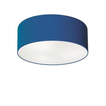 Imagem de Plafon de Sobrepor Cilíndrico SP-3046 Cúpula Cor Azul Marinho - Vivare