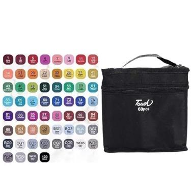 Imagem de Caneta marcação oleosa com ponta macia, profissional para design, vestuário, arquitetura, ilustração de produtos e desenho de animação (60)