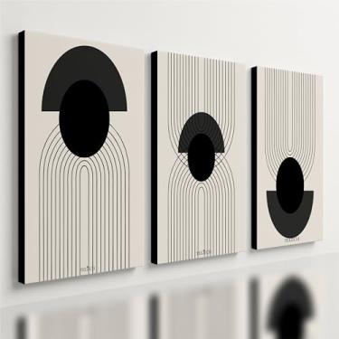Imagem de Kit 3 Quadro Decorativo Moderno Casa Luxo Sala Boho Qualidade Premium (28x20cm)