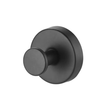 Imagem de SEIHDHIK Pacote com 2 ganchos de ventosa para chuveiro, preto