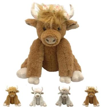 Imagem de Brinquedo de pelúcia Theorbi Realistic Scottish Highland Cow 25 cm - M