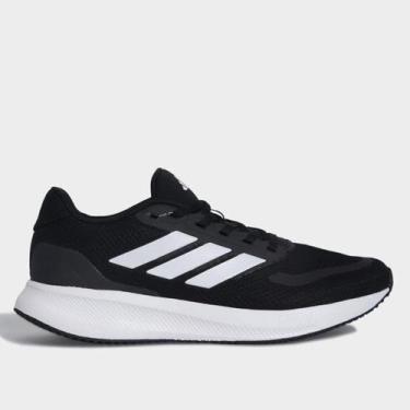 Imagem de Tênis Adidas Runfalcon 5 Masculino, Preto, Branco, 42