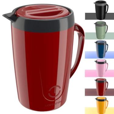 Imagem de Jarra Térmica Suqueira com tampa Garrafa Chá Suco Água Caribe 2L Unite