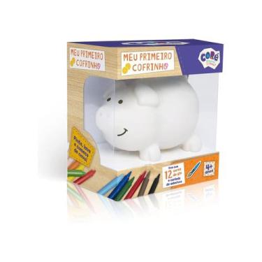 Imagem de Meu primeiro cofrinho porquinho para pintar coré - toyster 2299