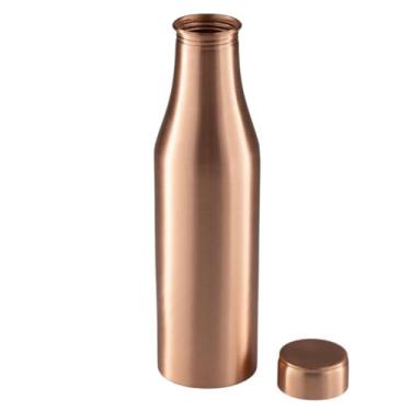 Imagem de Glassique Garrafa de água de cobre puro para beber – 1000 ml | Vaso de cobre ayurvédico | À prova de vazamento e ecológico | Ideal para ioga, fitness, hidratação diária e bem-estar