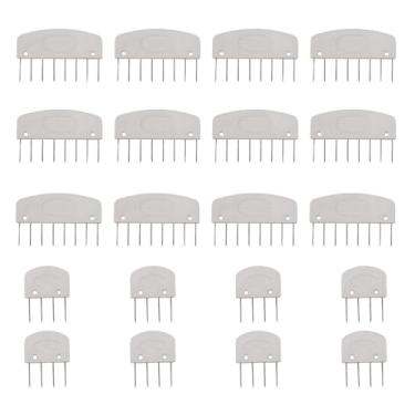 Imagem de SUNGOOYUE Conjunto de Pentes e Agulhas de 20 Unidades para Travar Agulhas de tricô Com Design de Armazenamento, Ferramenta Multifuncional para tricô e crochê, Material de Plástico/aço Inoxidável, Ideal para Tricotadores