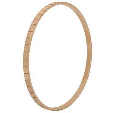 Imagem de RiToEasysports Máquina de tricô Redonda de Madeira, Tear de tricô Manual para Decoração de Parede, Ferramenta de Tecelagem Doméstica Estilo retrô, 19 Cm de Diâmetro, Ideal para Desenvolvimento Intelectual, Coordenação Mão-olho e Interação Pai-filho