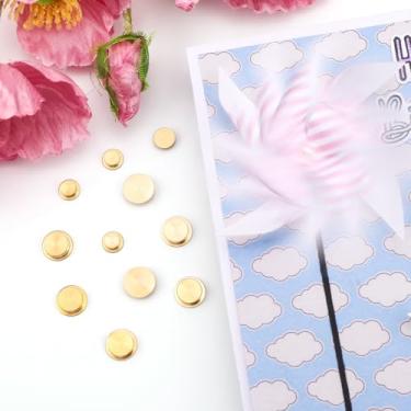 Imagem de Mini rolamentos giratórios de metal para artesanato faça você mesmo cartões de papel scrapbooking; rotação de 360° com mecanismo giratório suave para fazer joias e decoração de unhas