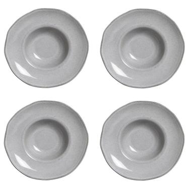 Imagem de Conjunto De Pratos Para Massa-risoto 04 Peças Orgânico Dust Porto Brasil