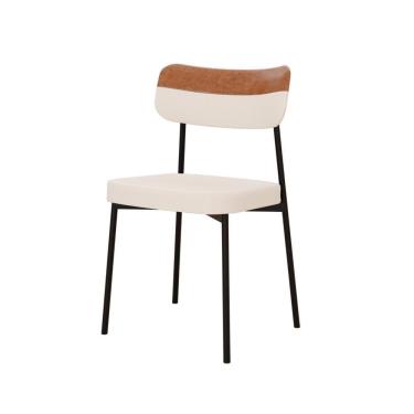 Imagem de Cadeira Mynna Fixa C/4 Pes 525 X 470 X 790 Mm C/1 Un. Crt.palha/courino Caramelo Crt Palha/courino Caramelo