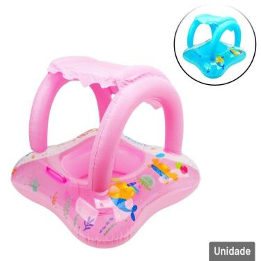 Imagem de Boia com Assento Infantil 58x55cm Coberto Color - Tudo em Caixa