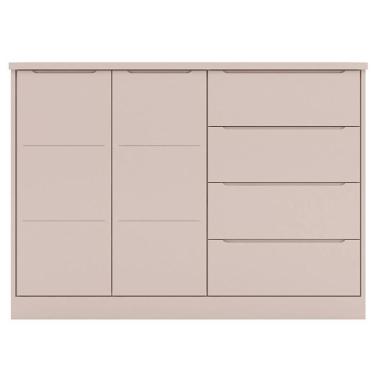 Imagem de Cômoda Infantil 2 Portas E 4 Gavetas Pérola Rose - Phoenix