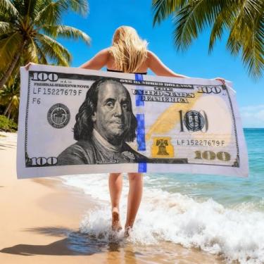 Imagem de Toalha de praia para adultos grande microfibra secagem rápida sem areia leve toalha de viagem para piscina, academia, uso ao ar livre