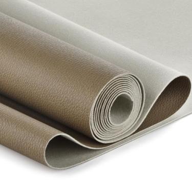 Imagem de Tecido de vinil marinho de 2 metros, couro sintético estofado, tecido sintético macio à prova d'água para barcos ao ar livre, assentos de carro, artesanato de estofados, costura DIY, sofá 137 cm x 183