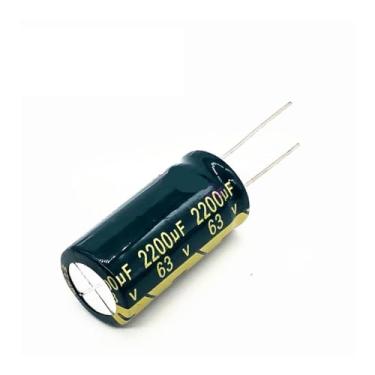 Imagem de 30 pçs/lote H074 alta frequência baixa impedância 63V 2200UF Capacitor eletrolítico de alumínio tamanho 18 * 35 2200UF 63V 20%