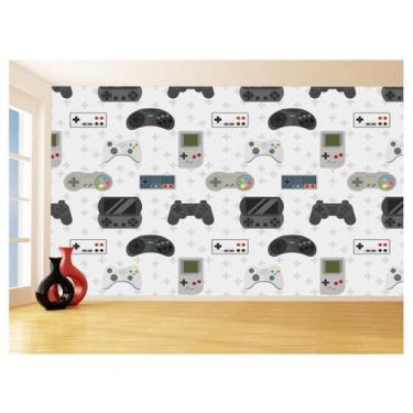 Imagem de Papel De Parede 3D Infantil Controle Game Jogo 3,5M Azs260 - Você Deco