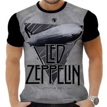 Imagem de Camiseta Camisa Personalizada Rock Clássico Led Zeppelin 41 - Obsidian
