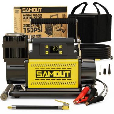 Imagem de Compressor de ar SMAOUT 12V Digital Offroad Portátil 150PSI - SAMOUT