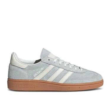 Imagem de adidas Tênis feminino Handball Spezial Lifestyle (alumínio/verde universitário/chiclete), Wonder Silver/Off White/Gum-multi, 41