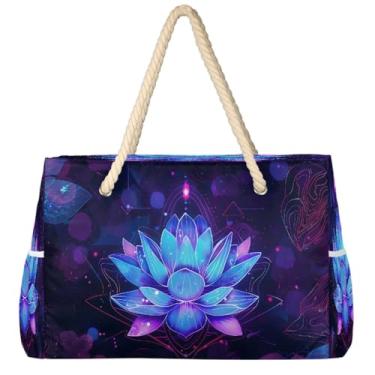 Imagem de hongjinglin Bolsa de praia grande, leve, dobrável, para gatos, fofa, amarela, para piscina, bolsa de ombro, Cor 9, Large