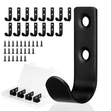Imagem de Cozyoon Pacote com 15 ganchos de parede em forma de U para pendurar casacos, bolsas e chaves, roupão único e ganchos de toalha de aço inoxidável ganchos utilitários para chapéus internos e externos