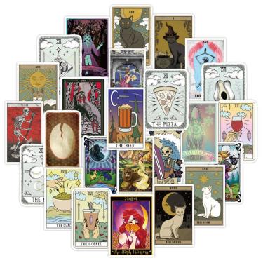 Imagem de Conjunto de adesivos Anime Tarot Cards Vinyl Cartoon Anime 50 unidades