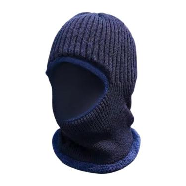 Imagem de Vaveren Balaclava Máscara de Esqui Masculina ao Frio, Proteção Facial Quente para Caminhadas na Neve e Ciclismo, Azul Escuro