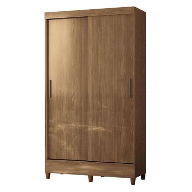 Imagem de Guarda Roupa Solteiro 2 Portas De Correr Com Pés Fit Jequitibá Acetinado - Santos Andirá
